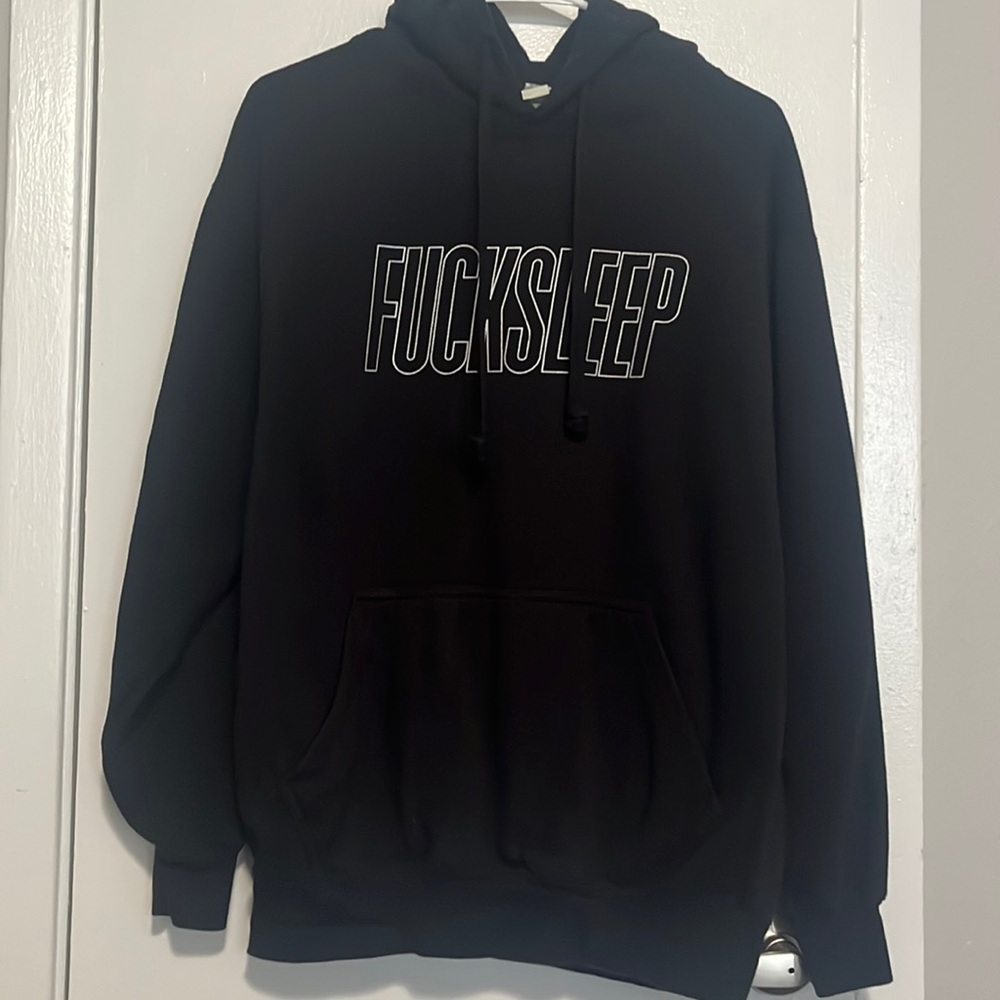 F*ck Sleep Hoodie (Words Reflective)